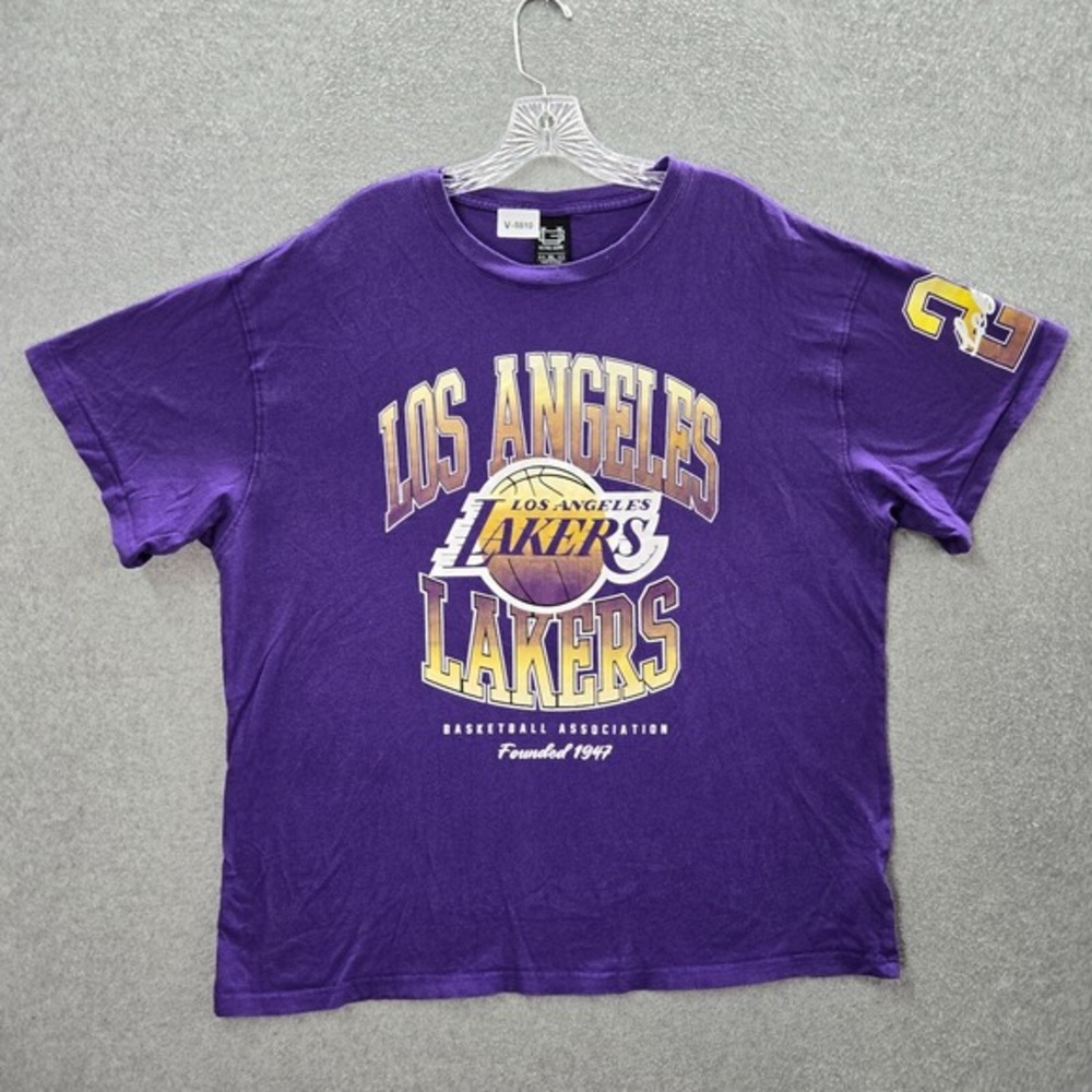 Los Angeles Lakers Men Shirt XL Purple Lebron James 23 Ultra Game Tee